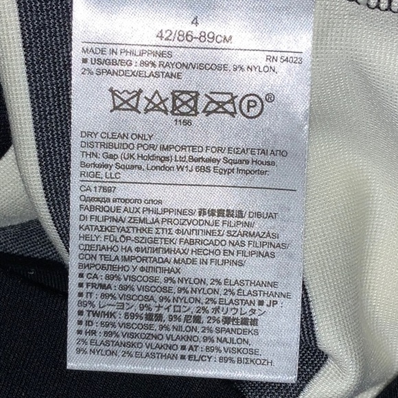 NWOT Banana Republic Striped Midi Dress - Size 4 - Picture 8 of 8